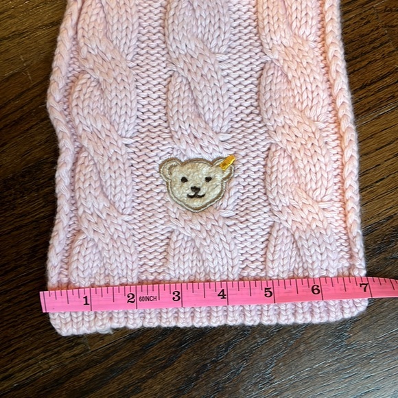 Steiff cable-knit Scarf for Girl with Steiff Teddy bear motif - Picture 6 of 6
